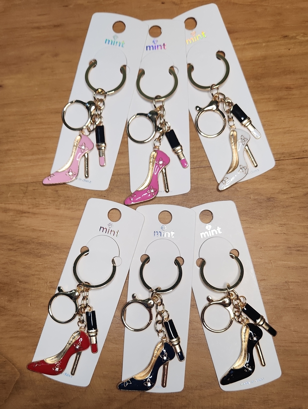 High Heel And Lipstick Bag Charm/Keychain, Price Is For One, Choose Color